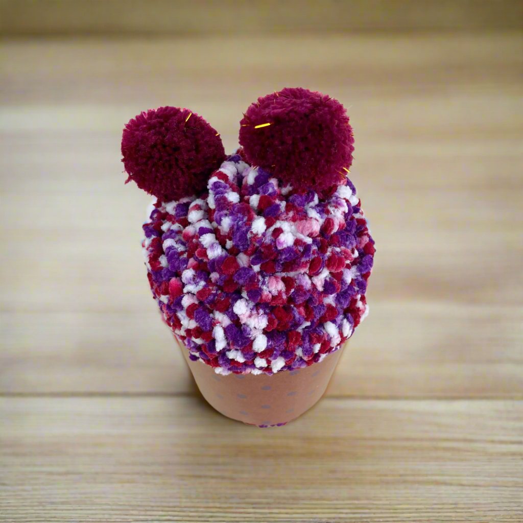 Daisy Dunes Gift-Ready Cozy Cupcake Socks Purple