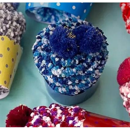 mildstyles Gift-Ready Cozy Cupcake Socks: Navy Blue