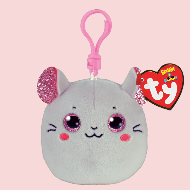 The Smiley Face Boutique Catnip Ty Squish-A-Boos Clip-On Plush ✨🐾