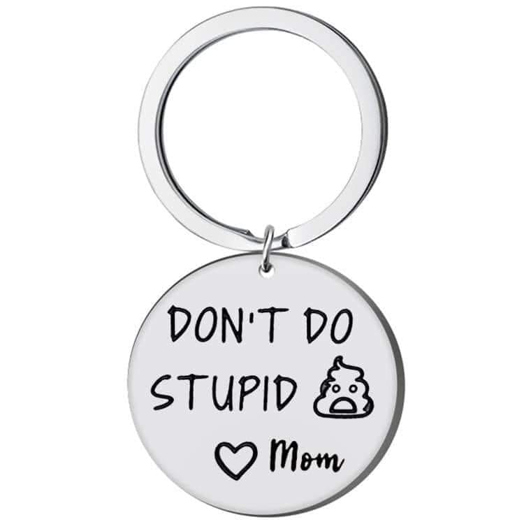 The Smiley Face Boutique “Don’t Do Stupid 💩” Keychain