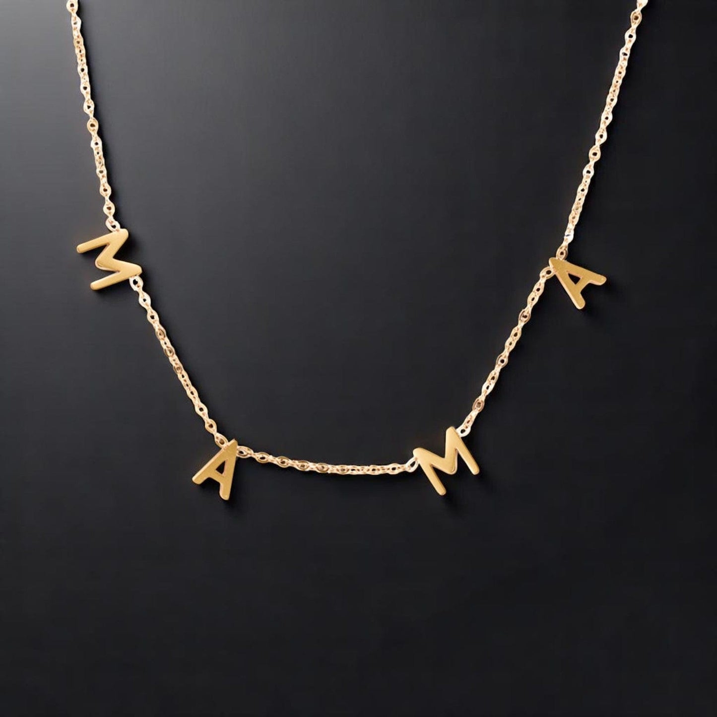 The Smiley Face Boutique Gold ๐ MAMA Letter Necklace