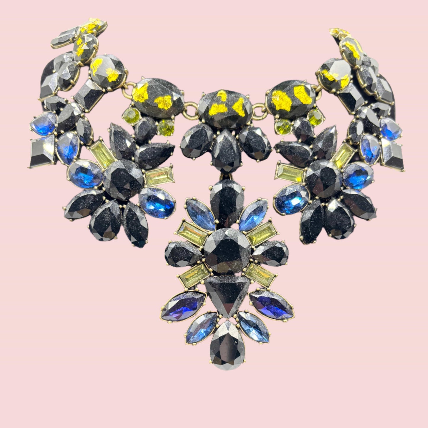 The Smiley Face Boutique Midnight Luxe Statement Necklace – One of a Kind