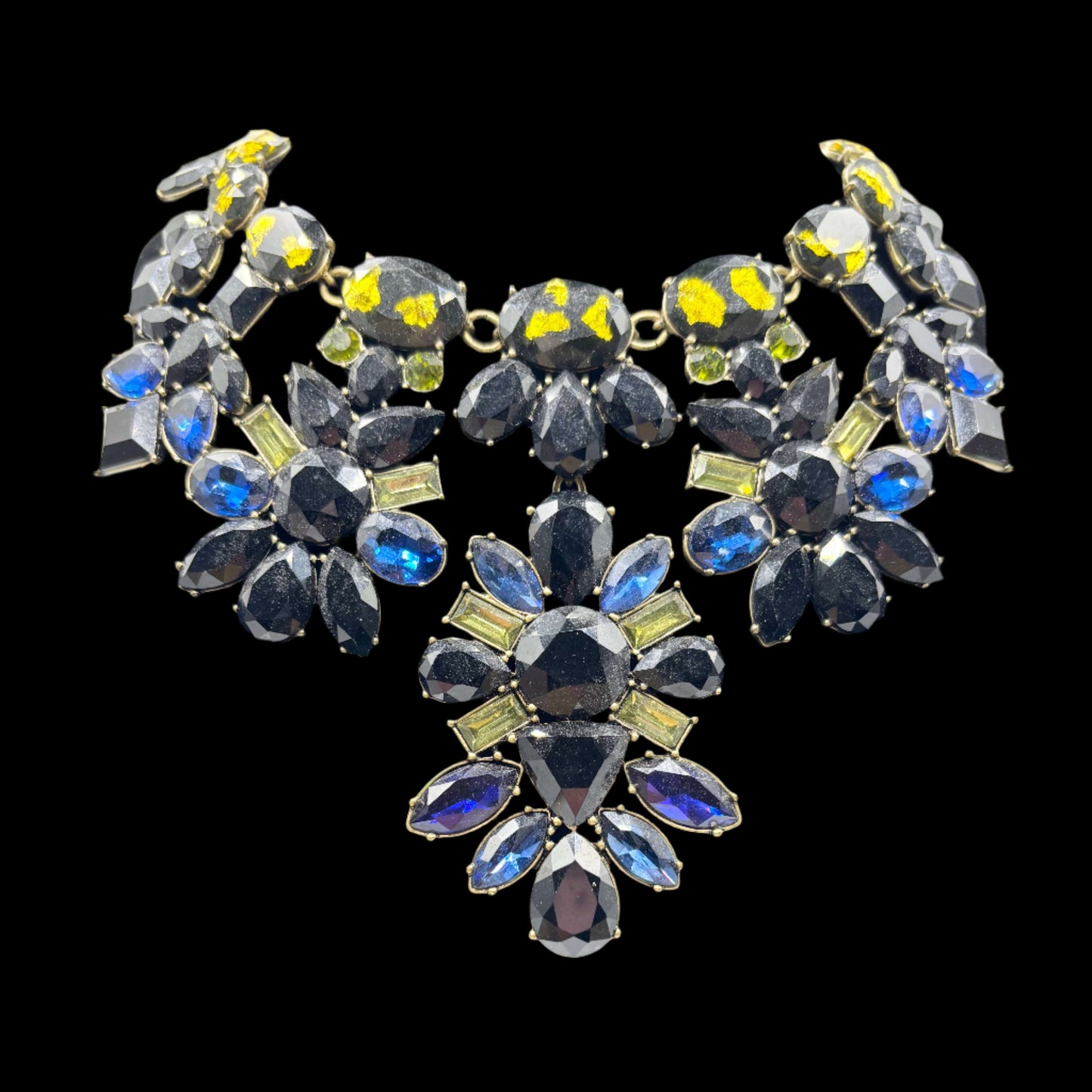 The Smiley Face Boutique Midnight Luxe Statement Necklace – One of a Kind