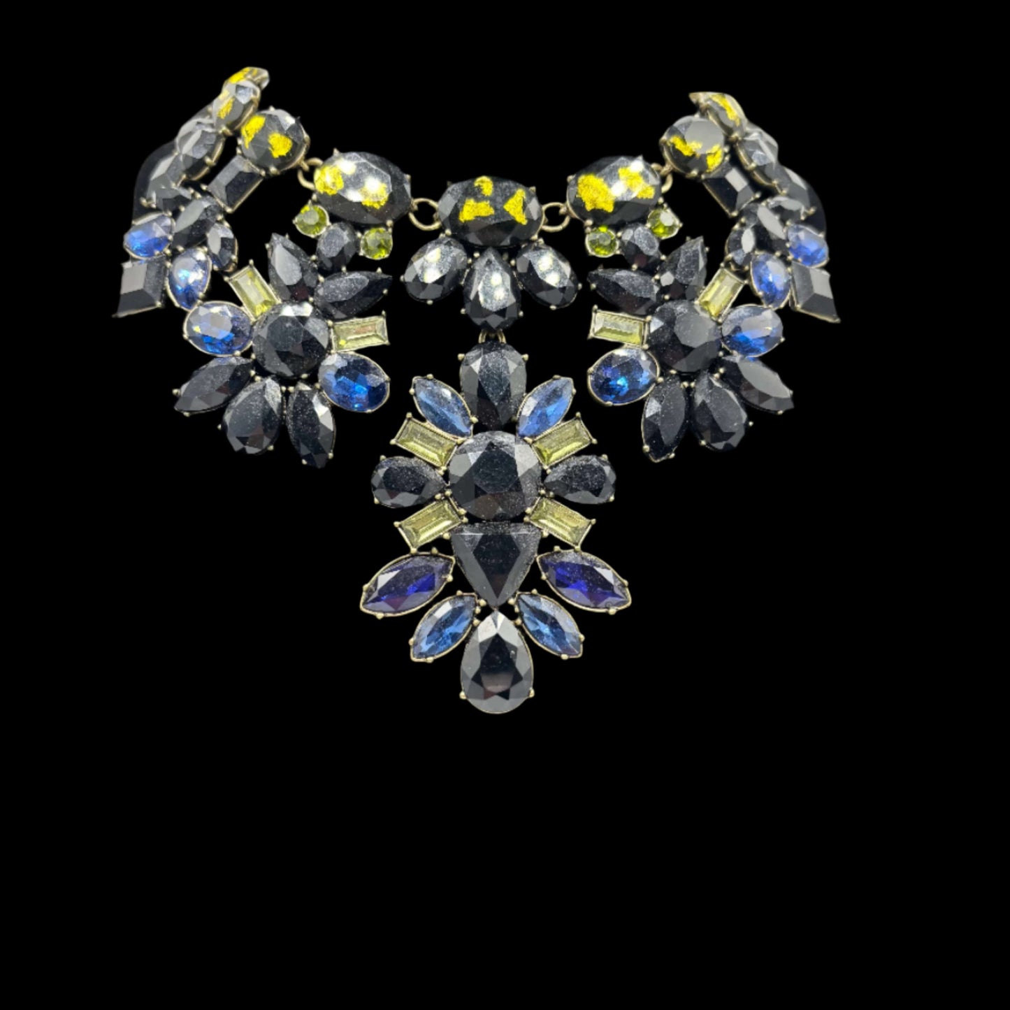 The Smiley Face Boutique Midnight Luxe Statement Necklace – One of a Kind
