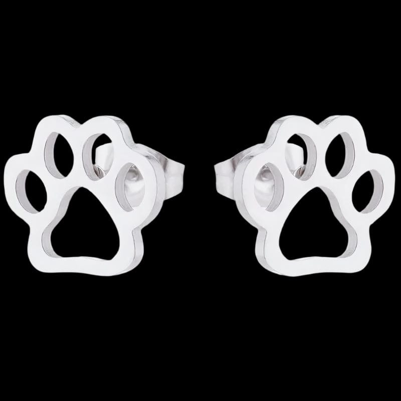 The Smiley Face Boutique Paw Print Stud Earrings