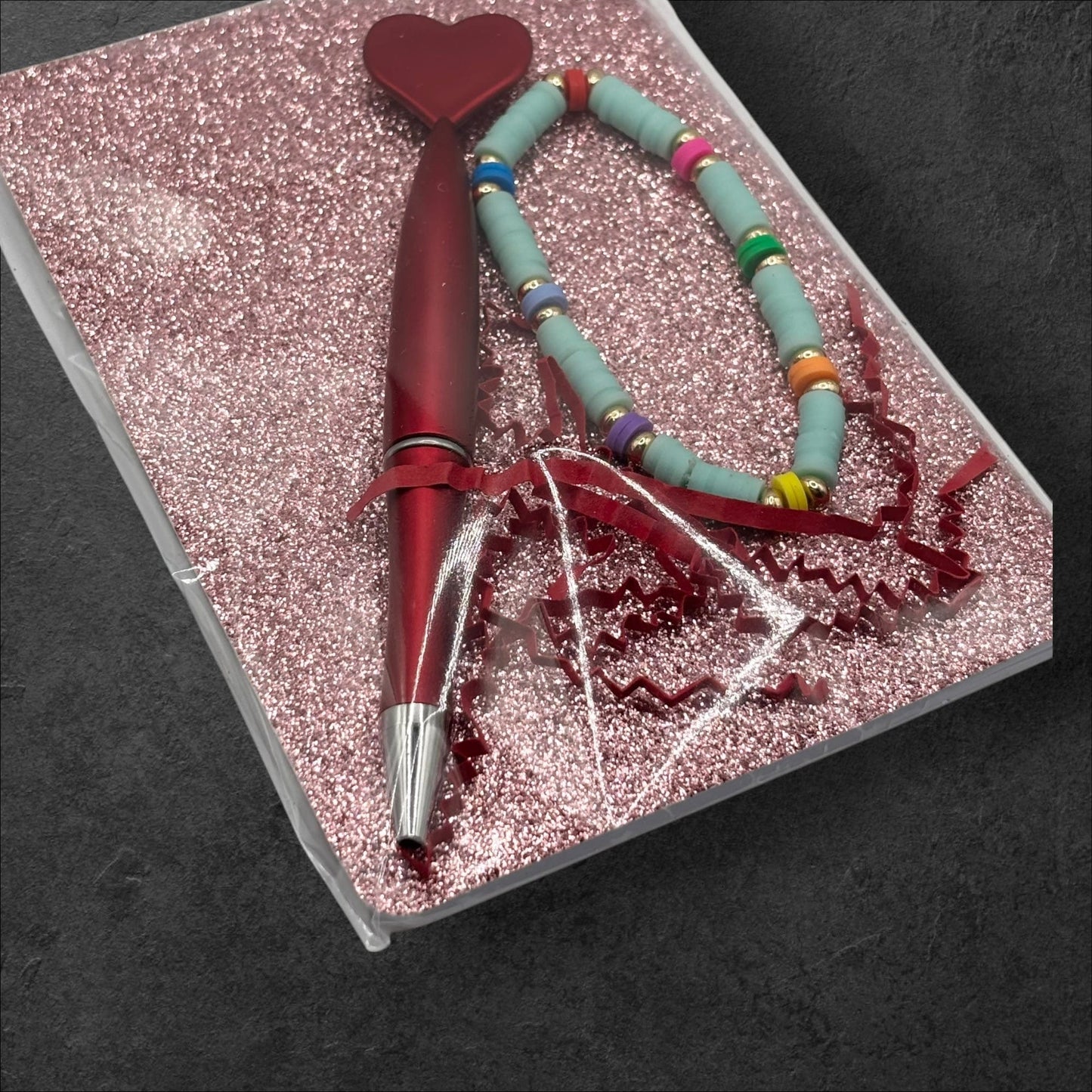 The Smiley Face Boutique Pink Glitter ✨ Sparkle & Jot Mini Journal Set ✨
