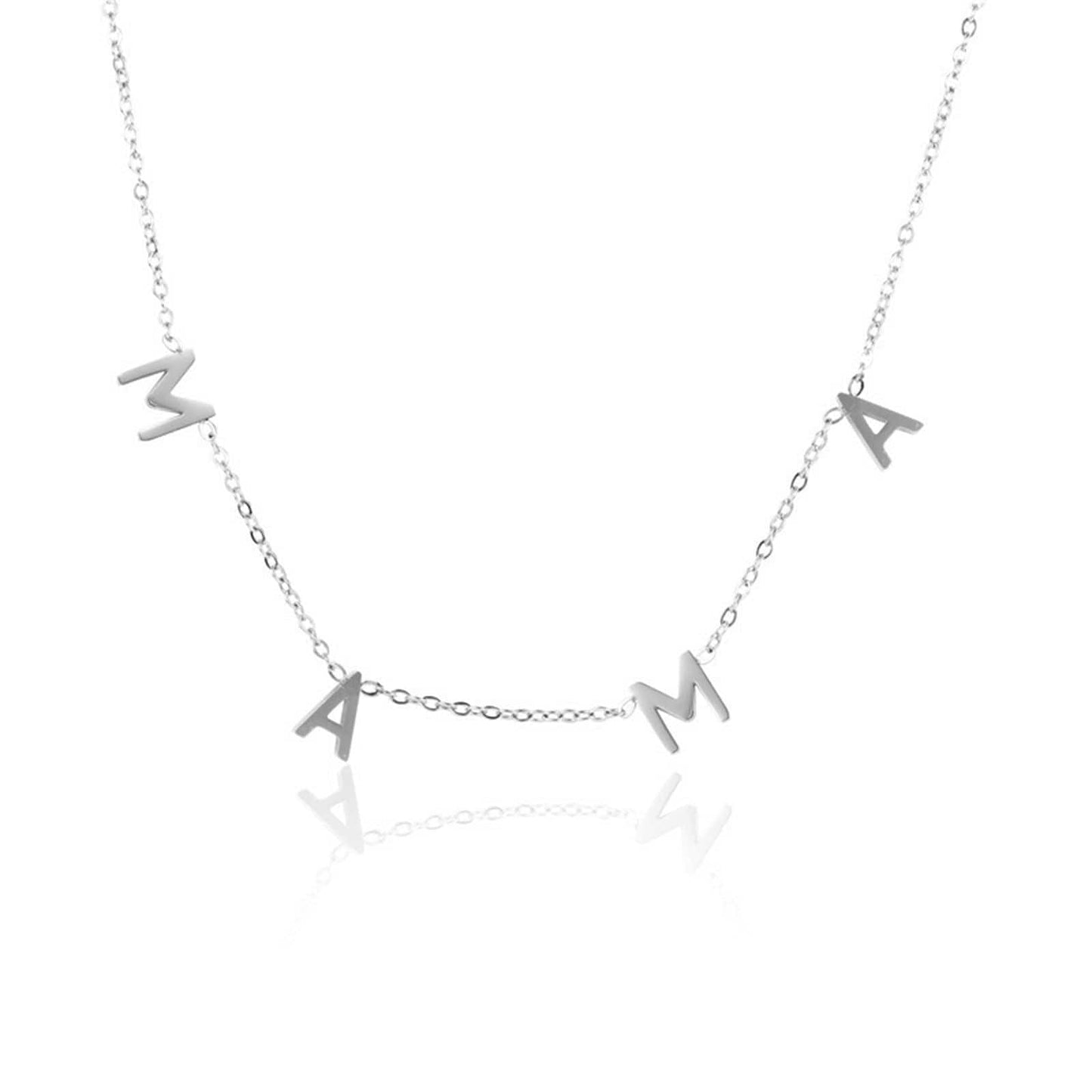 The Smiley Face Boutique Silver ๐ MAMA Letter Necklace