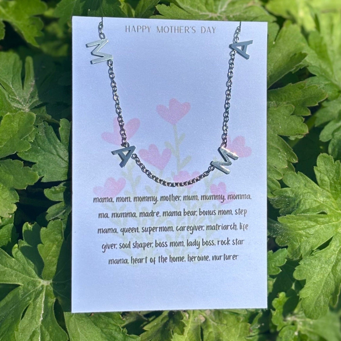 The Smiley Face Boutique Silver ๐ MAMA Letter Necklace