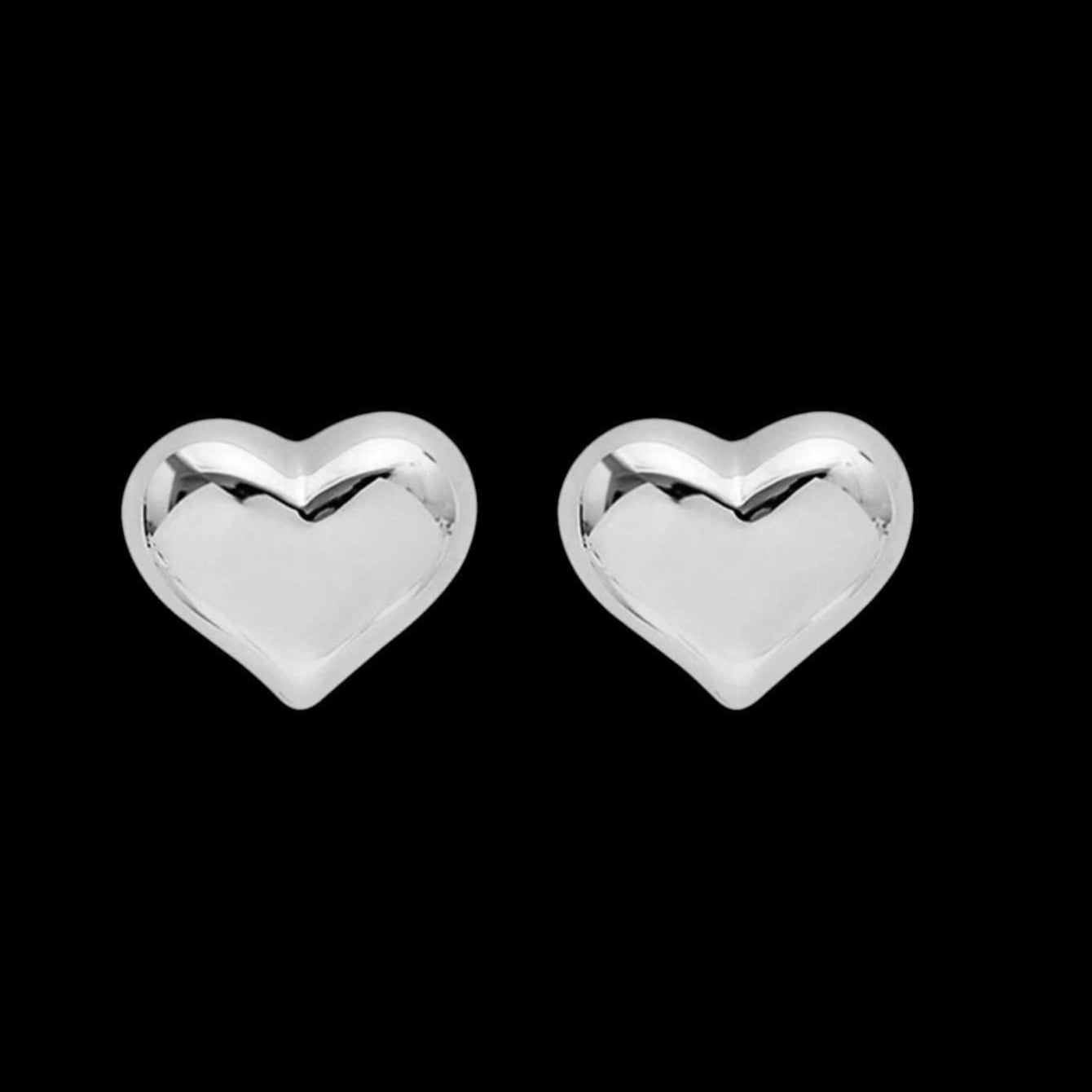 The Smiley Face Boutique Silver Sweetheart Stud Earrings โ A Little Love for Every Day ๐