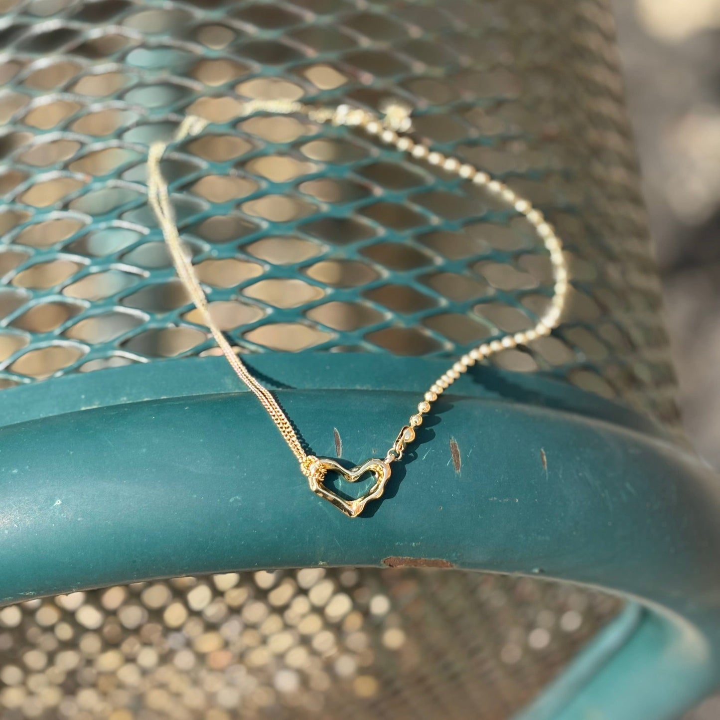 Whitney's Whimzees Offbeat Heart Necklace 💛