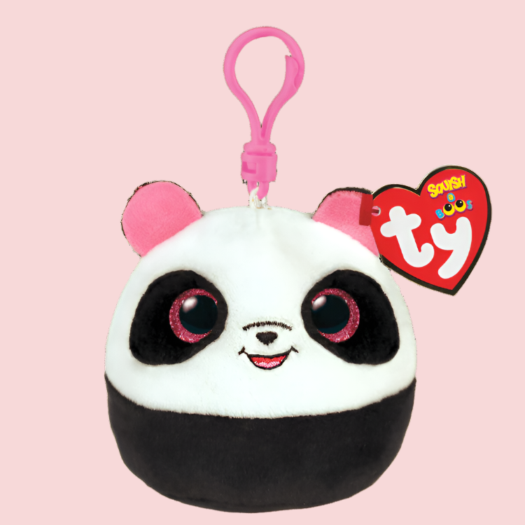 The Smiley Face Boutique Bamboo Ty Squish-A-Boos Clip-On Plush ✨🐾