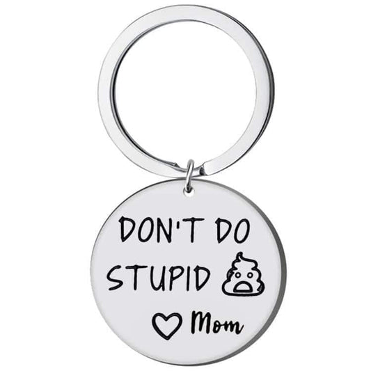 The Smiley Face Boutique “Don’t Do Stupid 💩” Keychain