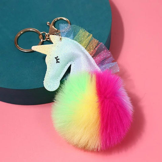 The Smiley Face Boutique Dream Puff Unicorn Keychain