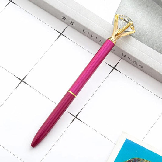 The Smiley Face Boutique Glam Write Diamond Pen – Fuchsia