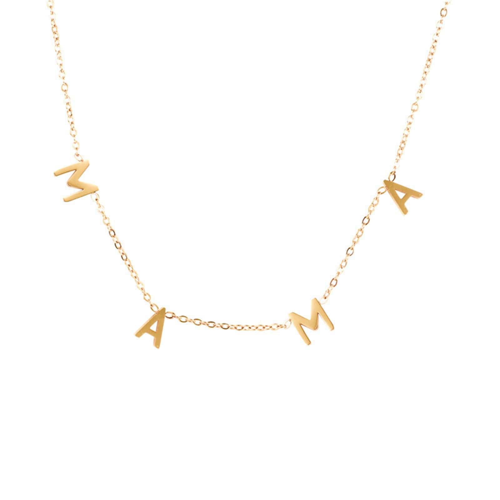 The Smiley Face Boutique Gold 💛 MAMA Letter Necklace