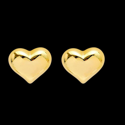 The Smiley Face Boutique Gold Sweetheart Stud Earrings – A Little Love for Every Day 💖