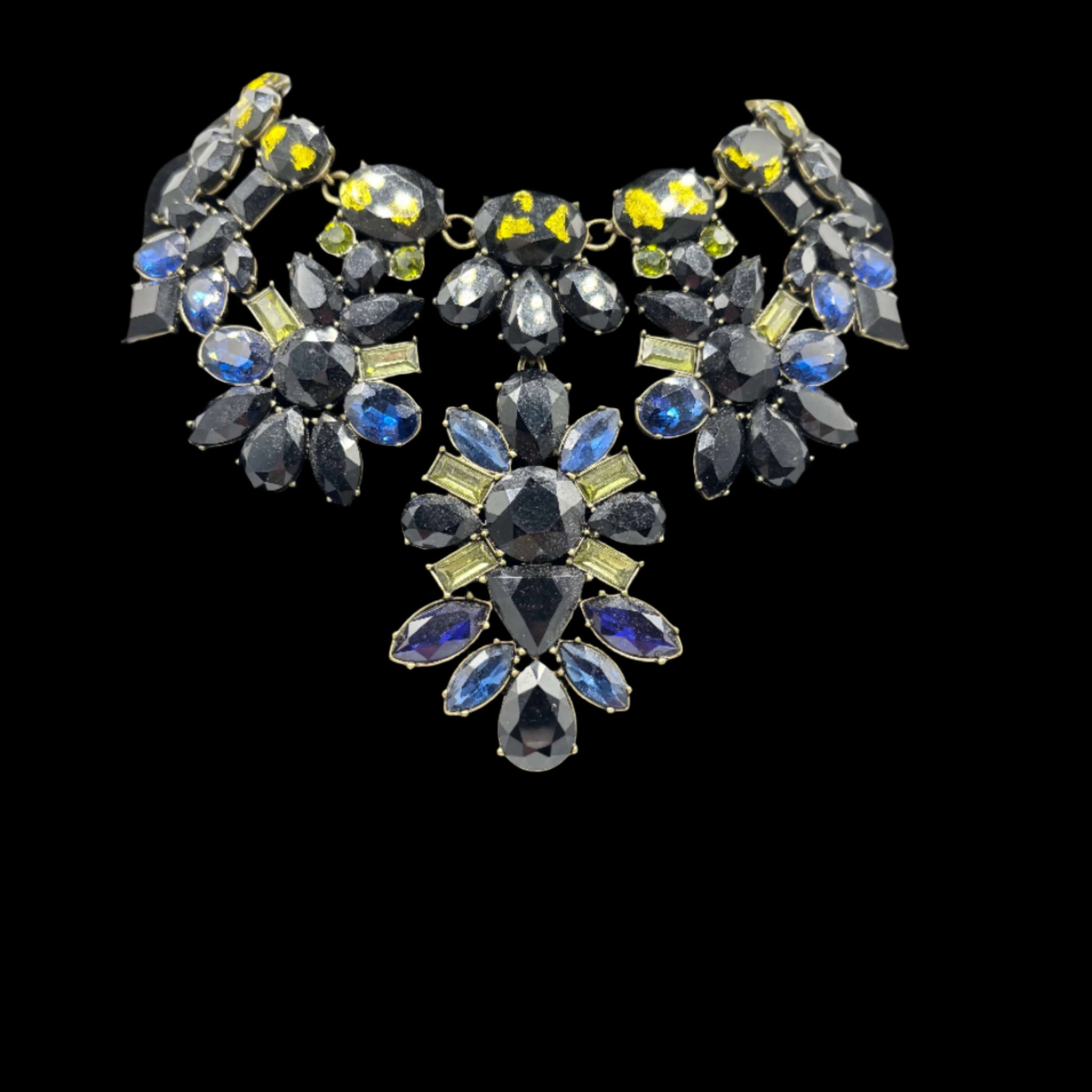 The Smiley Face Boutique Midnight Luxe Statement Necklace – One of a Kind