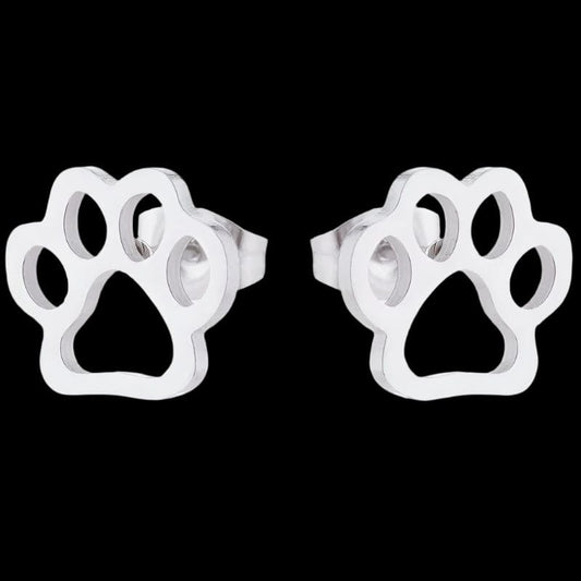 The Smiley Face Boutique Paw Print Stud Earrings