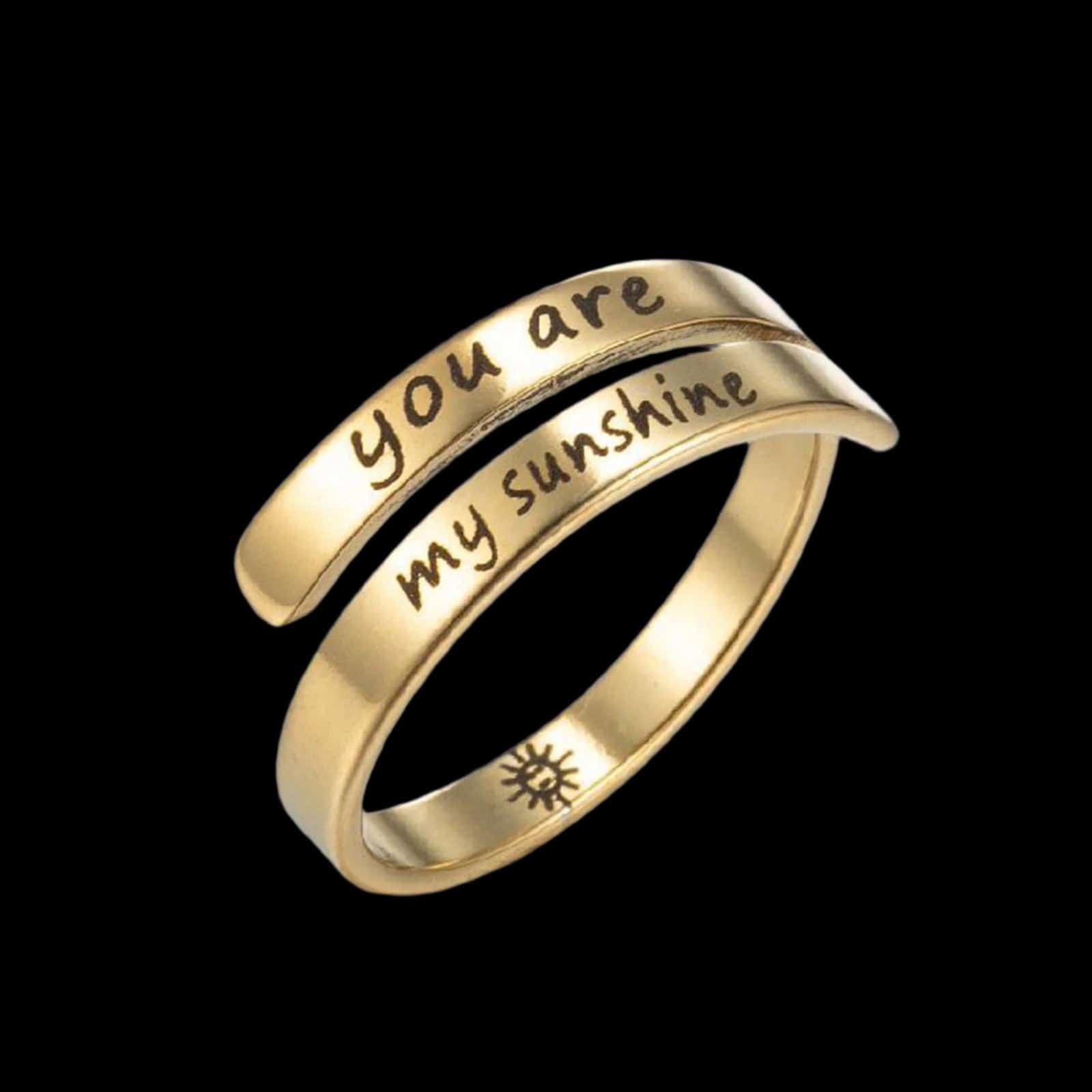 The Smiley Face Boutique You Are My Sunshine Adjustable Ring