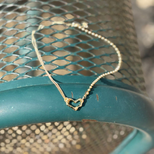 Whitney's Whimzees Offbeat Heart Necklace 💛